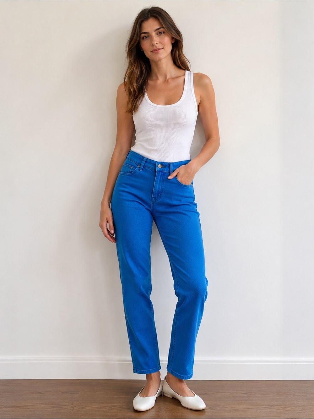 Jcrew toothpick  Bright Blue Women's Jeans 26x28